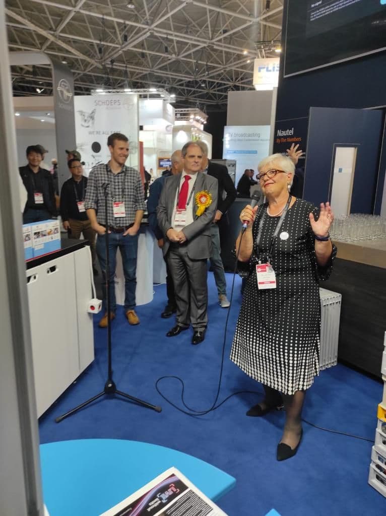 DRM stand at the IBC broadcast exhibition