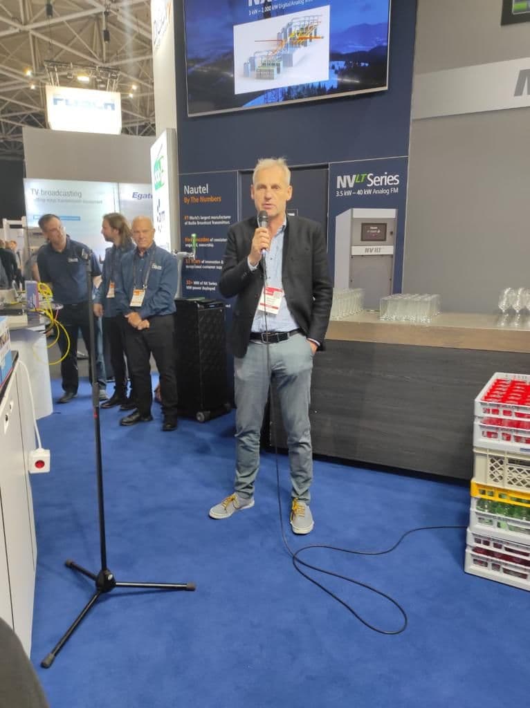 DRM stand at the IBC broadcast exhibition